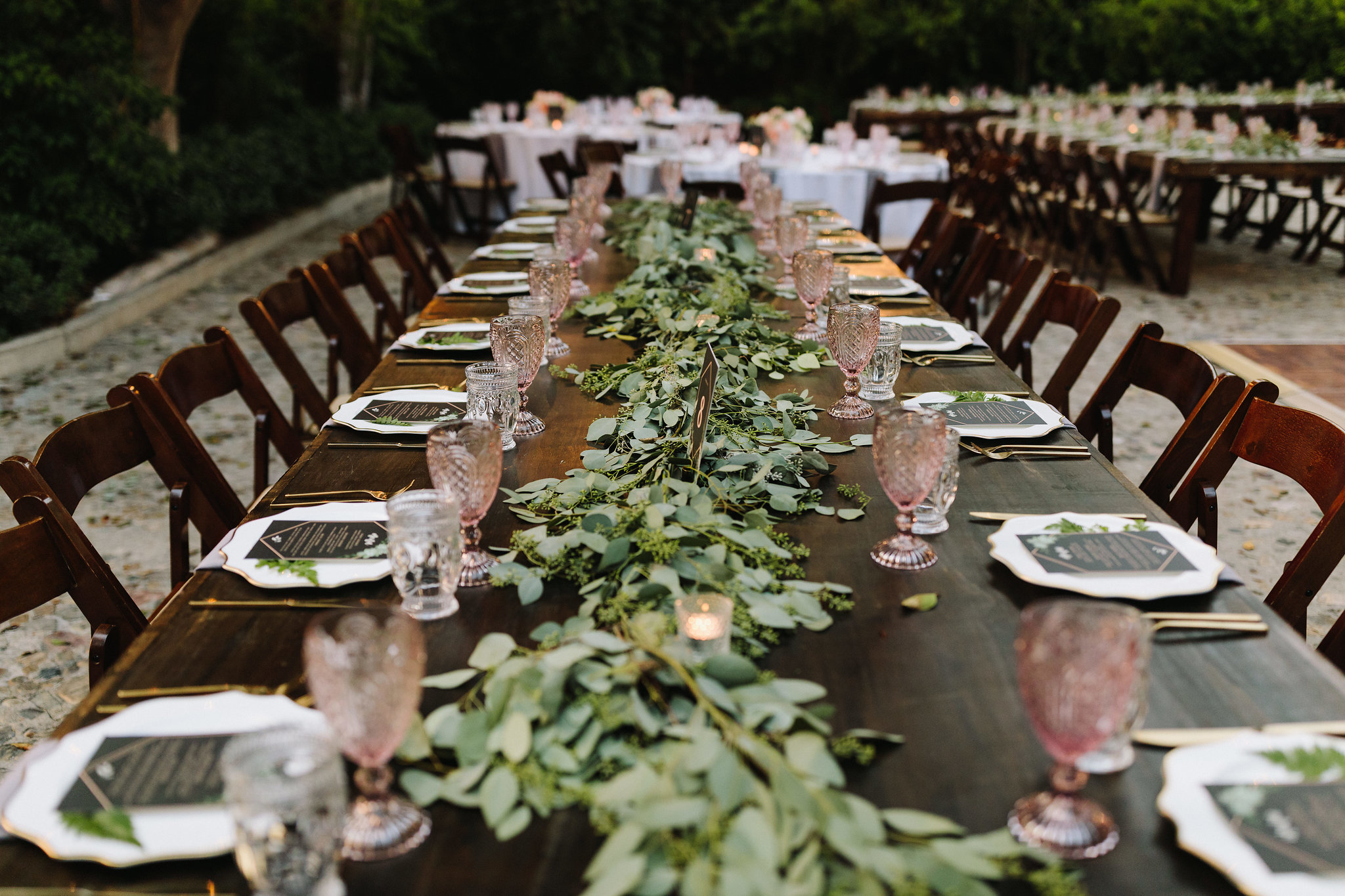 greenery garland hummingbird nest ranch wedding.jpg